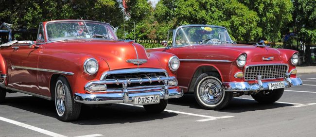 The 50s and American cars