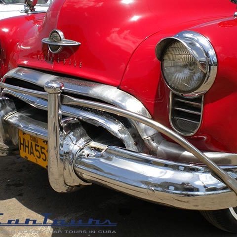 Oldsmobile 50 red | classic car tours